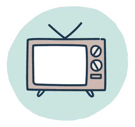 テレビ・ラジオ番組の企画・制作のイラスト画像